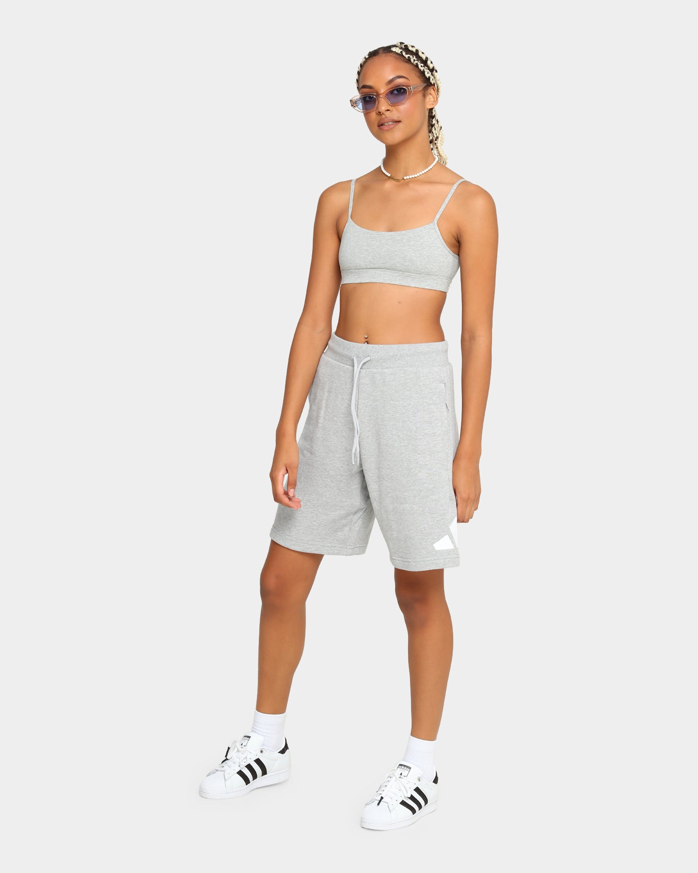 Adidas Men's Running Shorts - Lightweight, Quick-Dry, Comfortable Fit - Grey Heather Color - Perfect for Jogging, Gym Workouts & Casual Wear