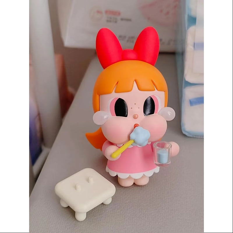Powerpuff Girls Crybaby Brushing Teeth Toy - Blossom Character for Kids Dental Care & Playtime Fun | Perfect for Bath Time, Bedtime Routine & Pretend Play