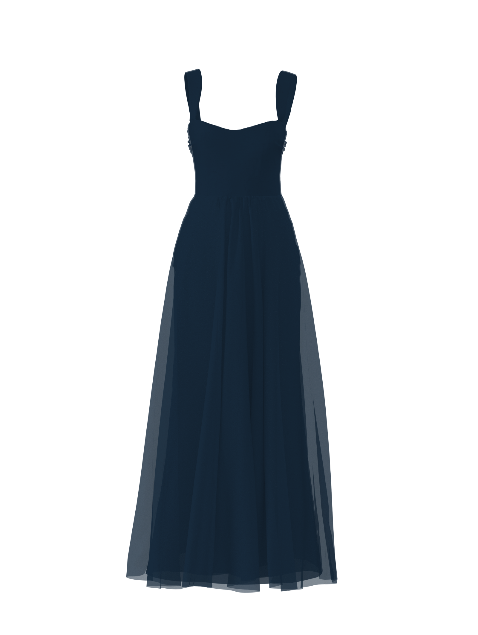 Alexis & Justine Women's Navy Blue Bodice and Skirt Set - Elegant Two-Piece Outfit for Parties, Weddings, and Special Occasions