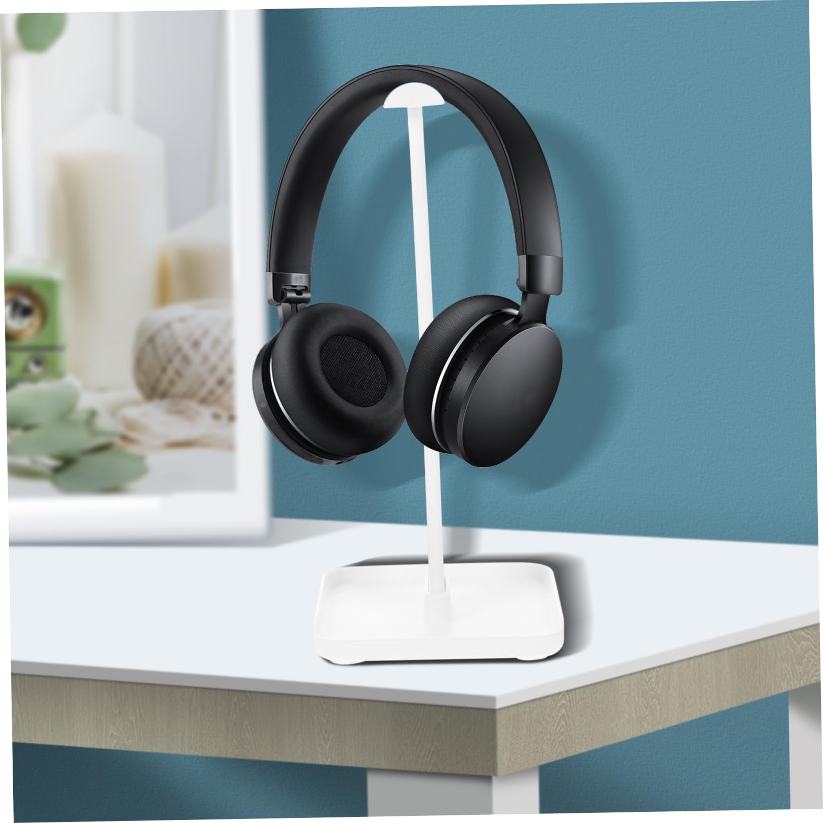 Zerodeko Headphone Stand Holder - Stylish Desk Organizer for Earphones & Headsets - Perfect for Office, Gaming, and Home Workspace Organization
