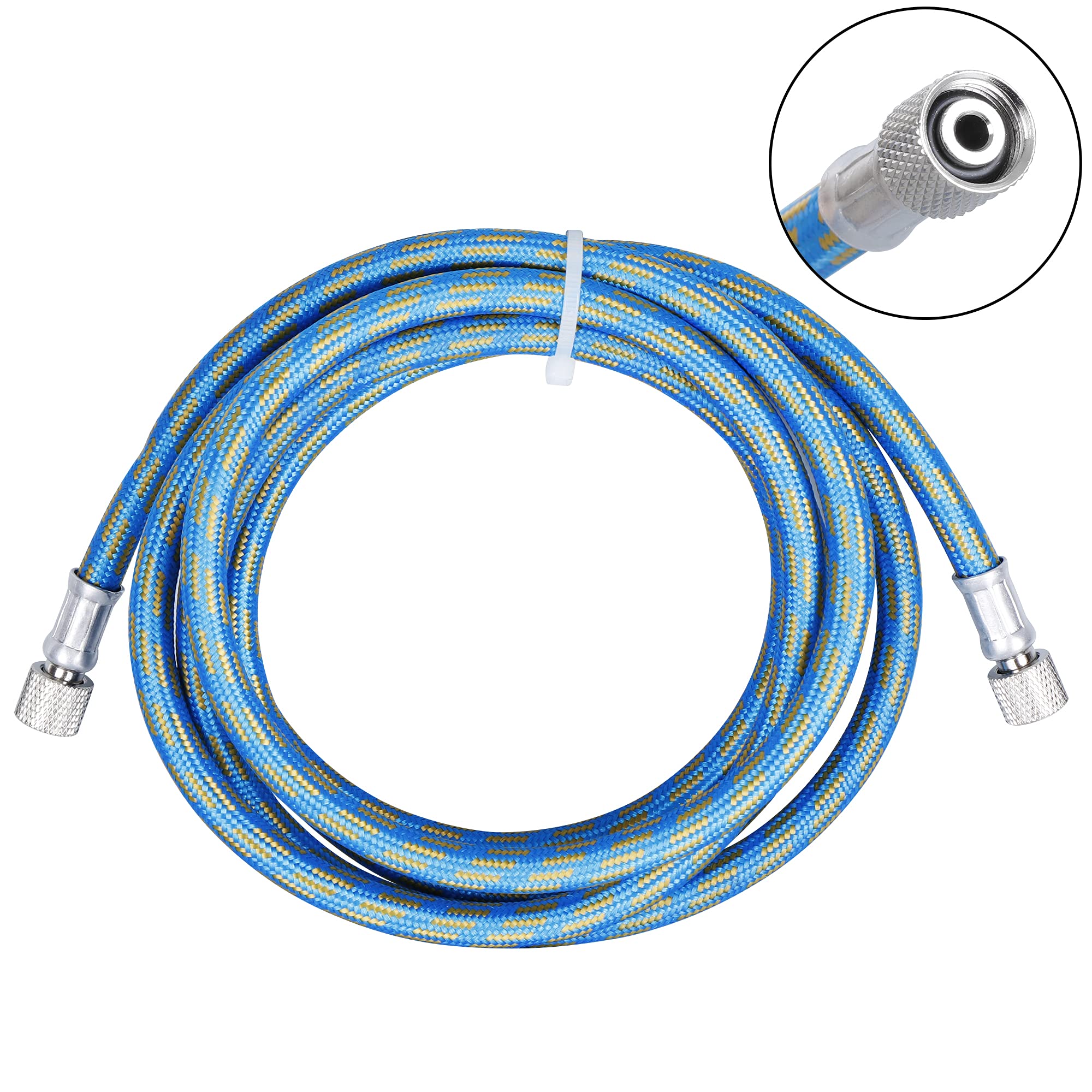 1/5 HP Dual Action Airbrush Compressor Kit with 6ft Hose - Professional Airbrushing System for Painting, Art, Crafts & DIY Projects - Ideal for Artists, Hobbyists & Tattoo Professionals