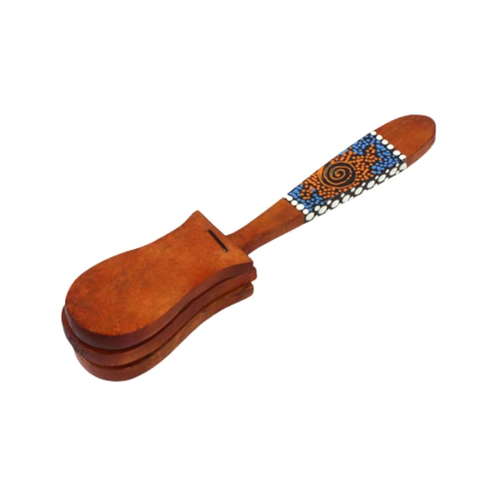 Premium Wooden Castanets for Adults & Kids - Authentic Spanish Musical Instrument for Flamenco Dance, Music Lessons & Performance - Perfect for Beginners & Professionals
