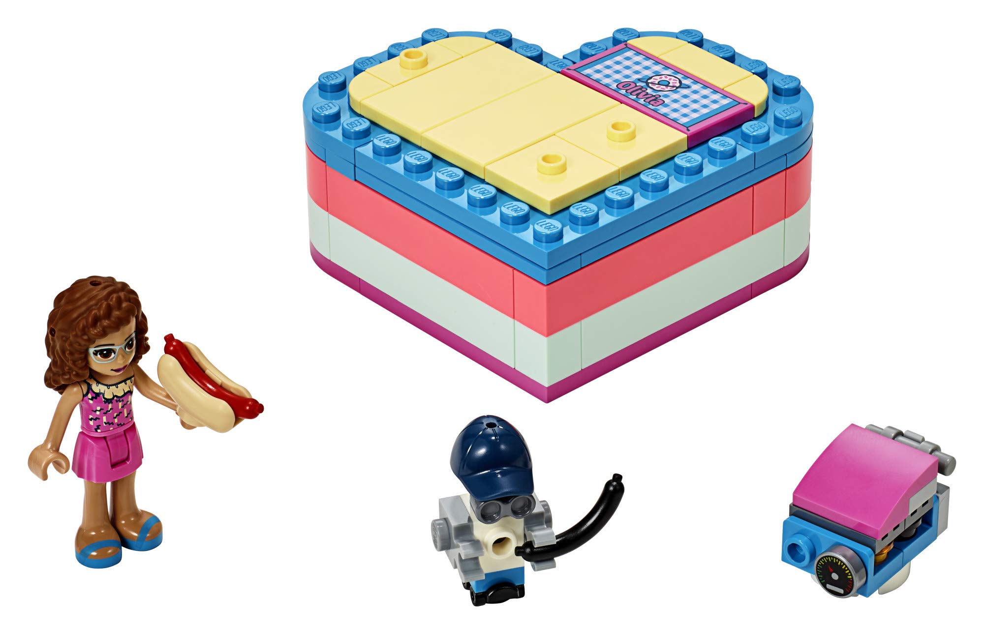 LEGO Friends Olivia’s Summer Heart Box 41387 Building Kit - 93 Piece Creative Construction Toy for Kids Ages 6+ | Perfect for Birthday Gifts, Summer Activities & STEM Learning