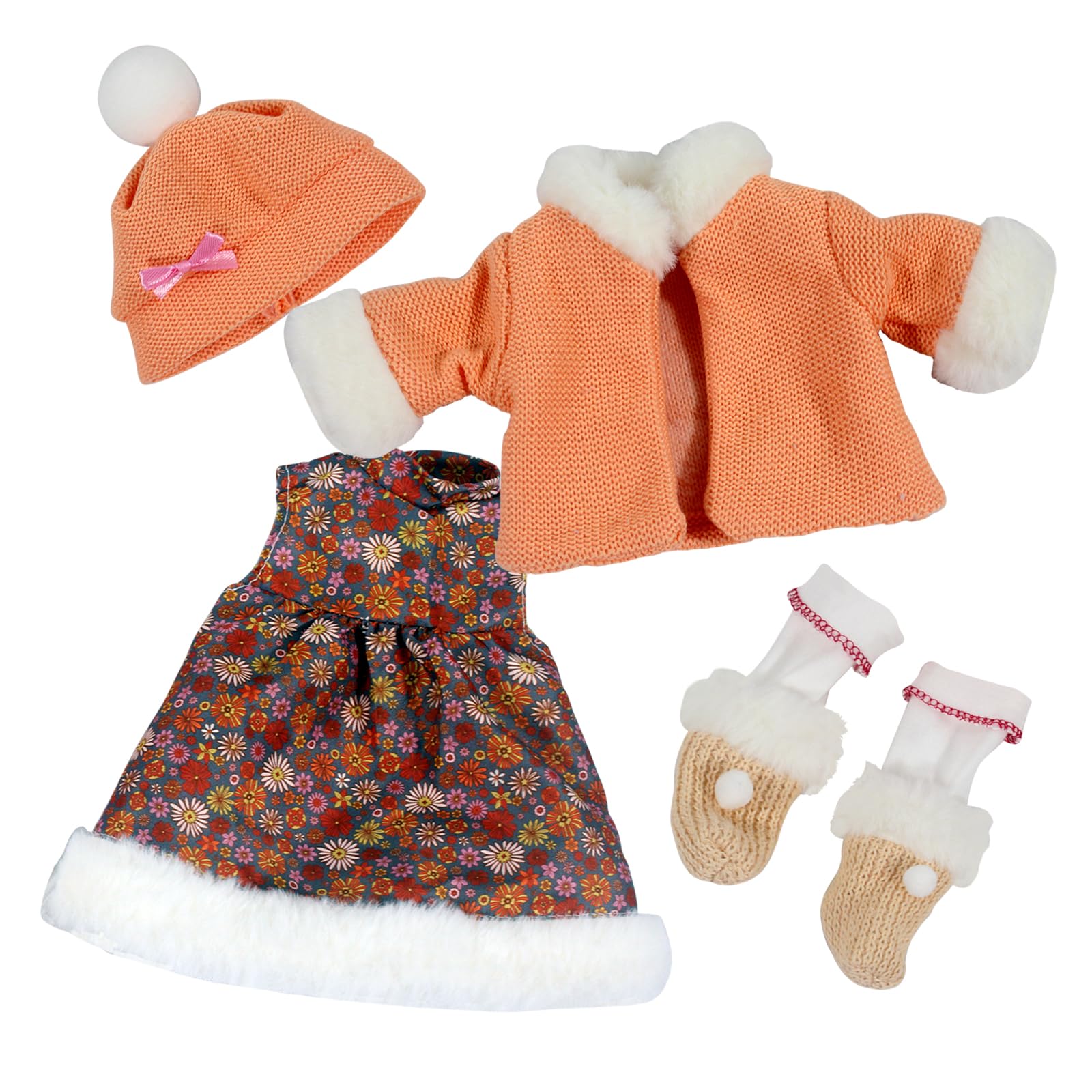 12-16 Inch Doll Clothes Set - Princess Dress & Sweater Outfit for Girls | Christmas & Birthday Gift