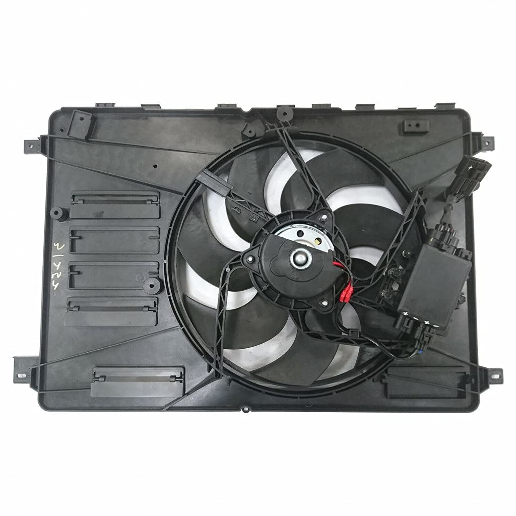 Volvo S60 Radiator & A/C Condenser Fan Assembly 2011-2018 - Compatible with 2.0L & 2.5L Engines, Includes Fan Control Module (Replaces VO3115113, 31368867-3) - Perfect for Cooling System Repair & Maintenance