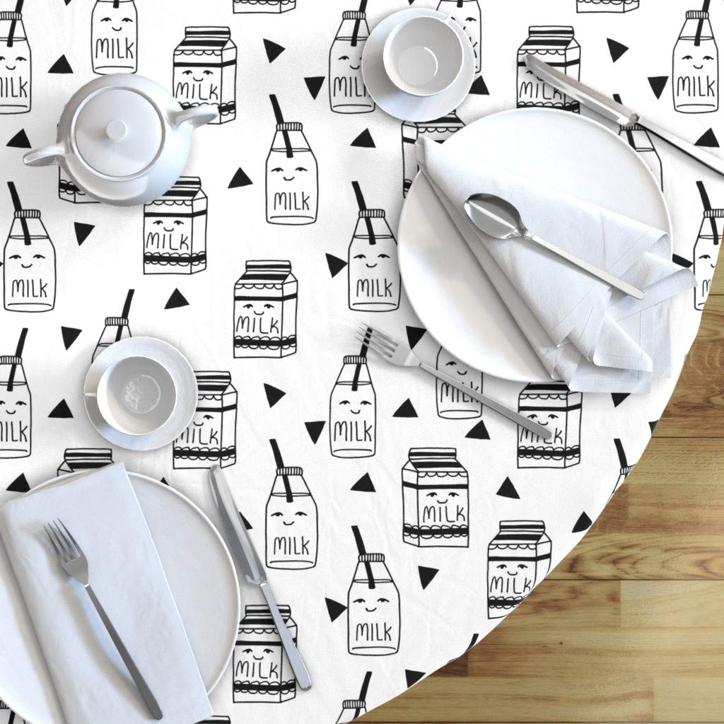 Custom Printed Cotton Sateen Tablecloth 70