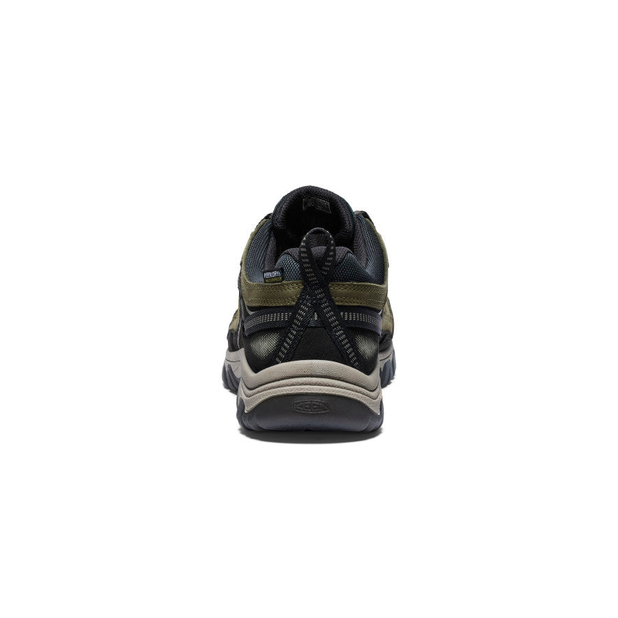 Men's Targhee IV Waterproof Hiking Shoes - Dark Olive/Gold Flame | Lightweight Trail Running & Outdoor Adventure Footwear for Hiking, Camping & Backpacking