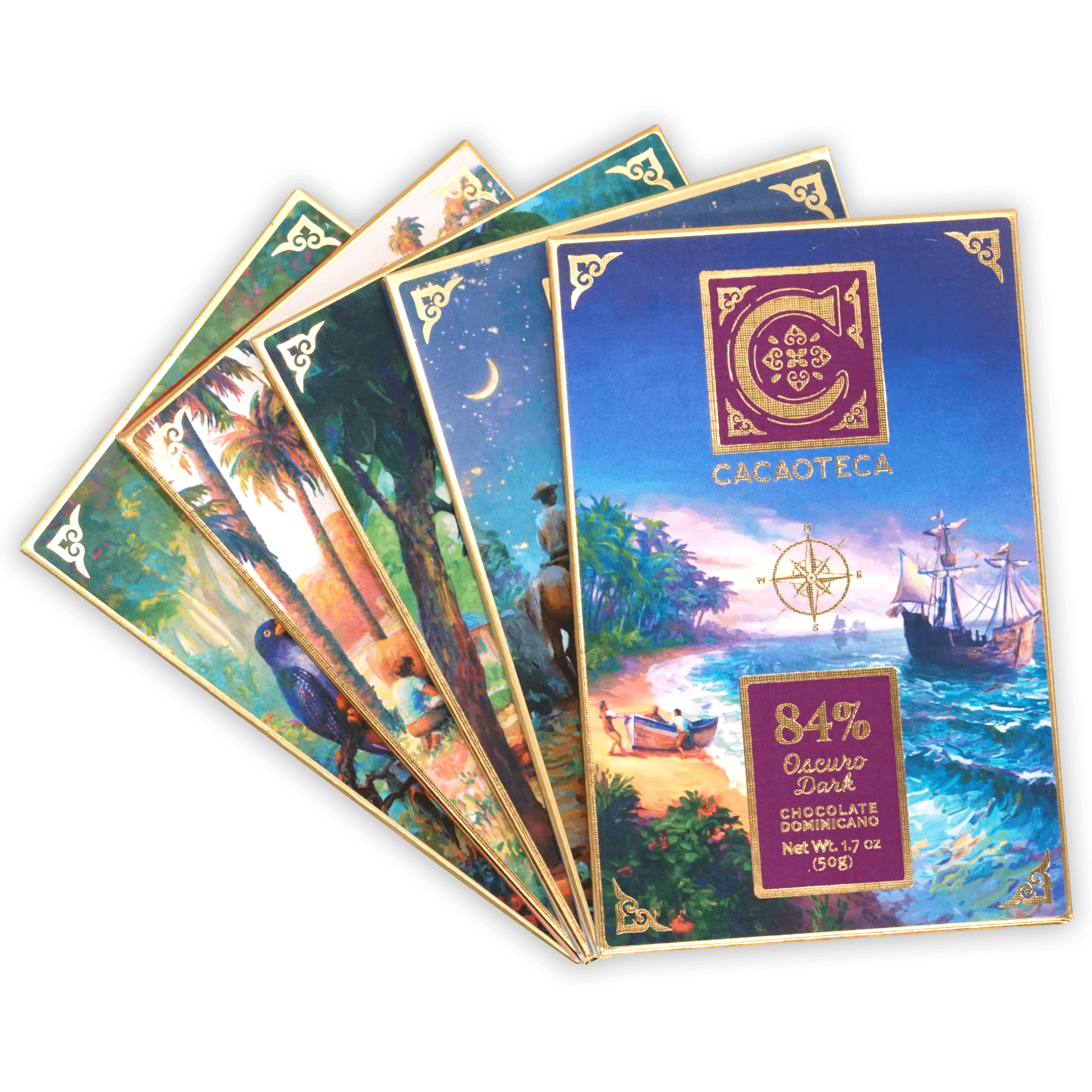 Premium Organic Cacao Chocolate Bar Bundle (5 Bars) - Delicious Healthy Snack for Gifts, Parties & Desserts