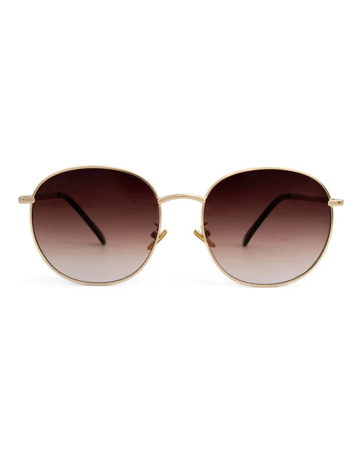 Dax Georgie Brown Sunglasses - Stylish UV Protection for Women & Men - Perfect for Beach, Driving & Outdoor Activities