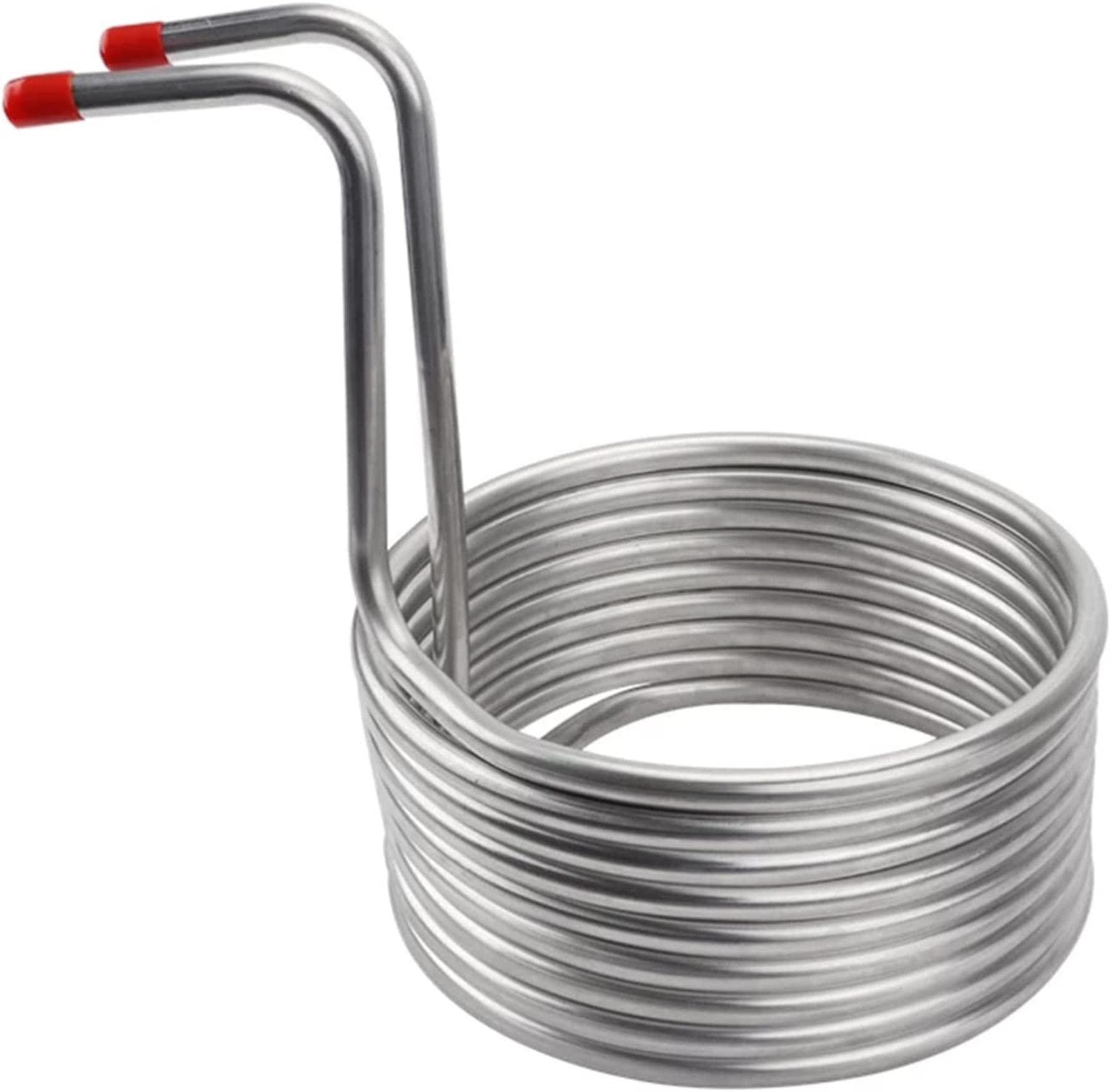 8m 304 Stainless Steel Beer Cooling Coil - Home Brewing Wort Chiller for Beer & Wine Making - Compatible with Garden Hose Fittings - Perfect for Home Brewers & Outdoor Brewing Parties