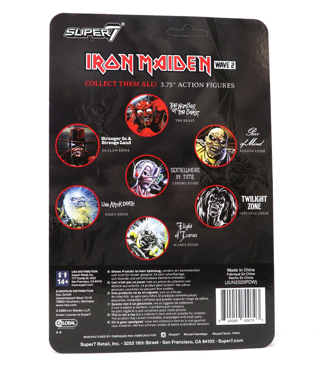 Cyborg Eddie Iron Maiden Wave 2 ReAction Figure - Collectible Action Figure for Music Fans & Horror Collectors | Perfect for Display, Gifts, and Band Merchandise Collections