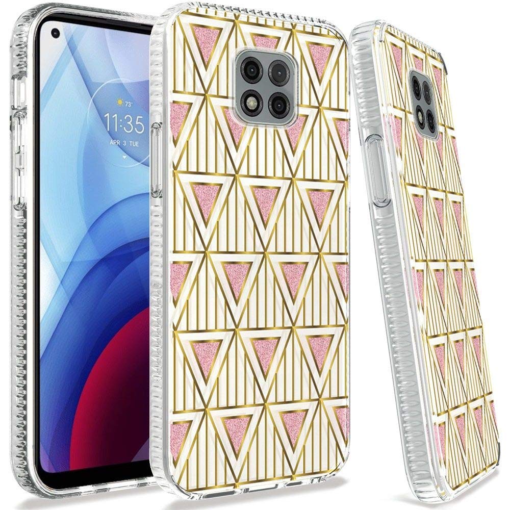 Trendy Geometric Hybrid Case for Motorola Moto G Power 2021 - Stylish Protection
