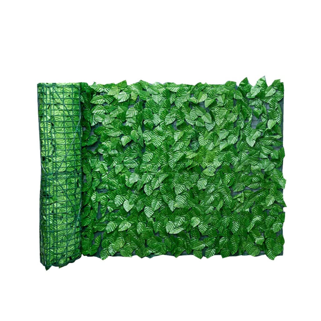 ESiiFuu Artificial Leaf Fence Panels - 0.5x1m Privacy Hedge Screen for Outdoor Garden, Backyard, Balcony & Landscaping | UV Resistant, Easy to Install | Perfect for Deck Privacy, Patio Divider & Poolside Screening