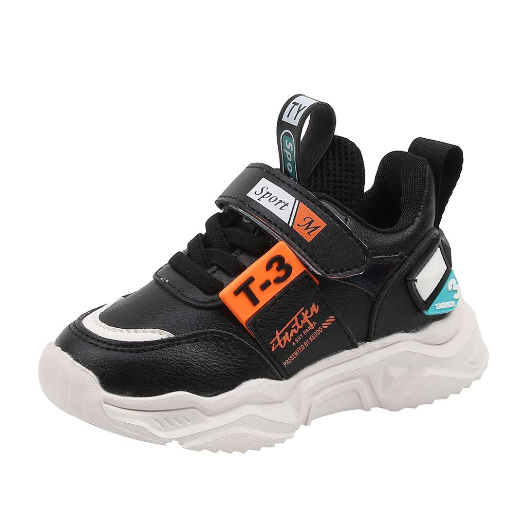Gaoqi Baby Shoes - Neutral Lightweight Outdoor Sports Sneakers for Kids - Comfortable Casual Walking Shoes for Boys & Girls - Perfect for Playground, School & Daily Activities - Black