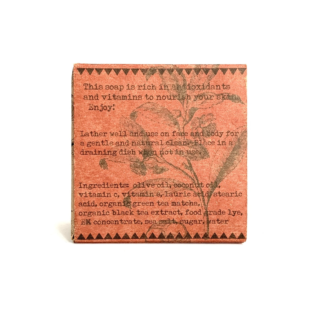 Organic Black Tea Castile Soap Bar - Natural Vegan Handmade Soap for Face & Body - Gentle Cleansing for Sensitive Skin - Perfect for Daily Use, Travel & Eco-Friendly Gifts