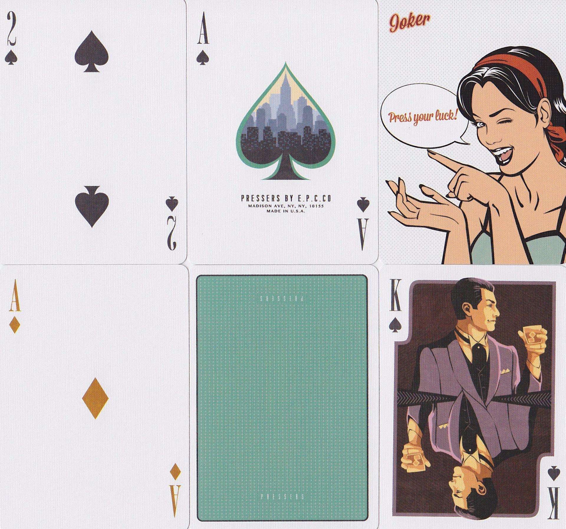 Premium Pressers Playing Cards - 52 Deck of High-Quality Poker Cards for Magic Tricks, Card Games & Casino Night - Perfect for Poker, Blackjack, Solitaire & Family Game Nights