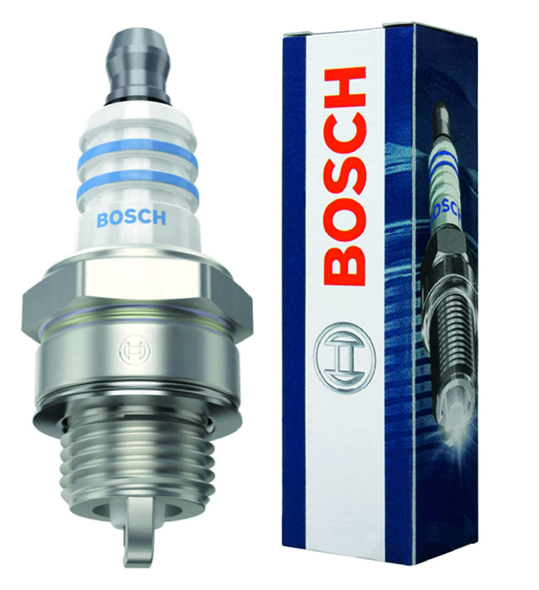 Bosch WS7F Spark Plug - High Performance Ignition Plug for Gardening & Forestry Equipment - 1 Piece - Perfect for Lawn Mowers, Chainsaws & Outdoor Power Tools