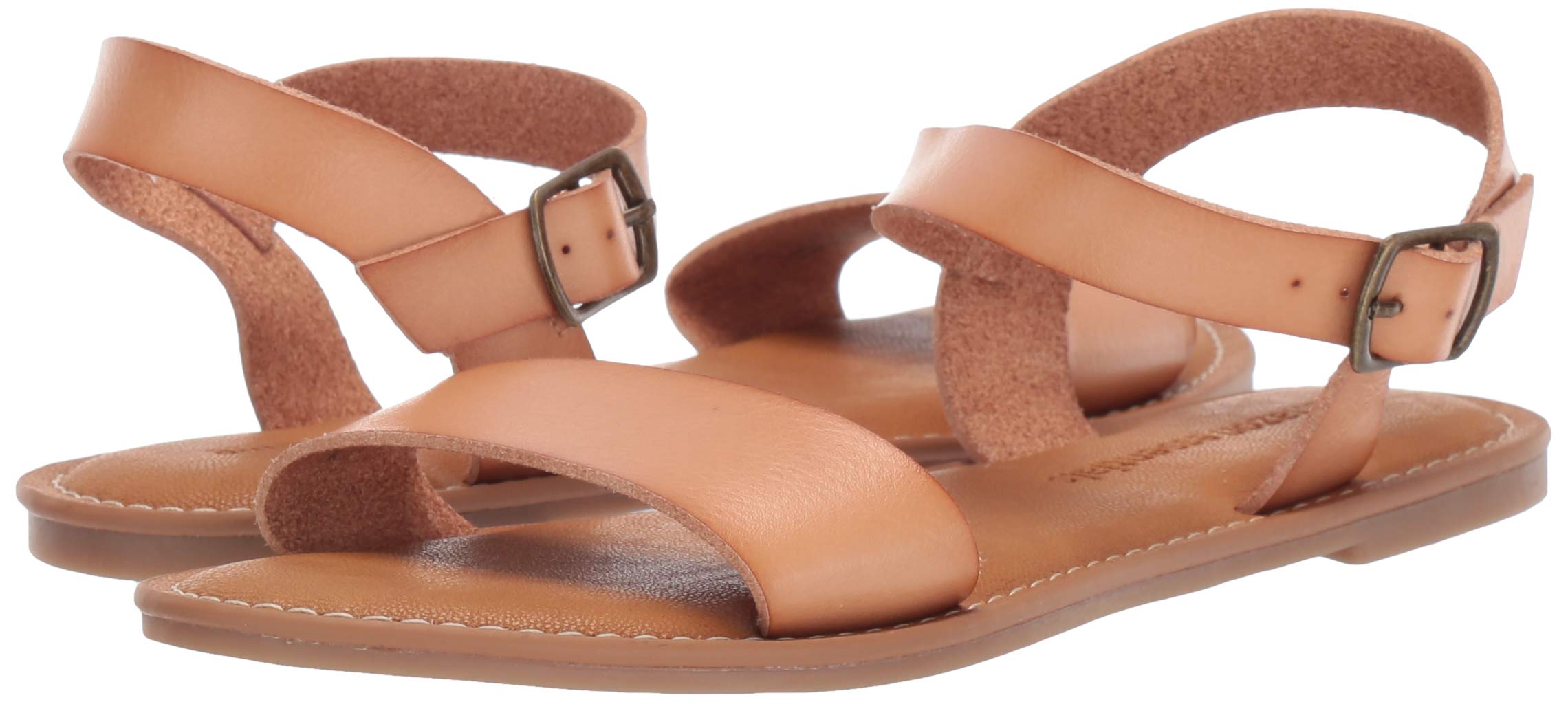 Amazon Essentials Women's Two Strap Buckle Sandals - Comfortable Casual Summer Shoes for Beach, Walking & Outdoor Activities