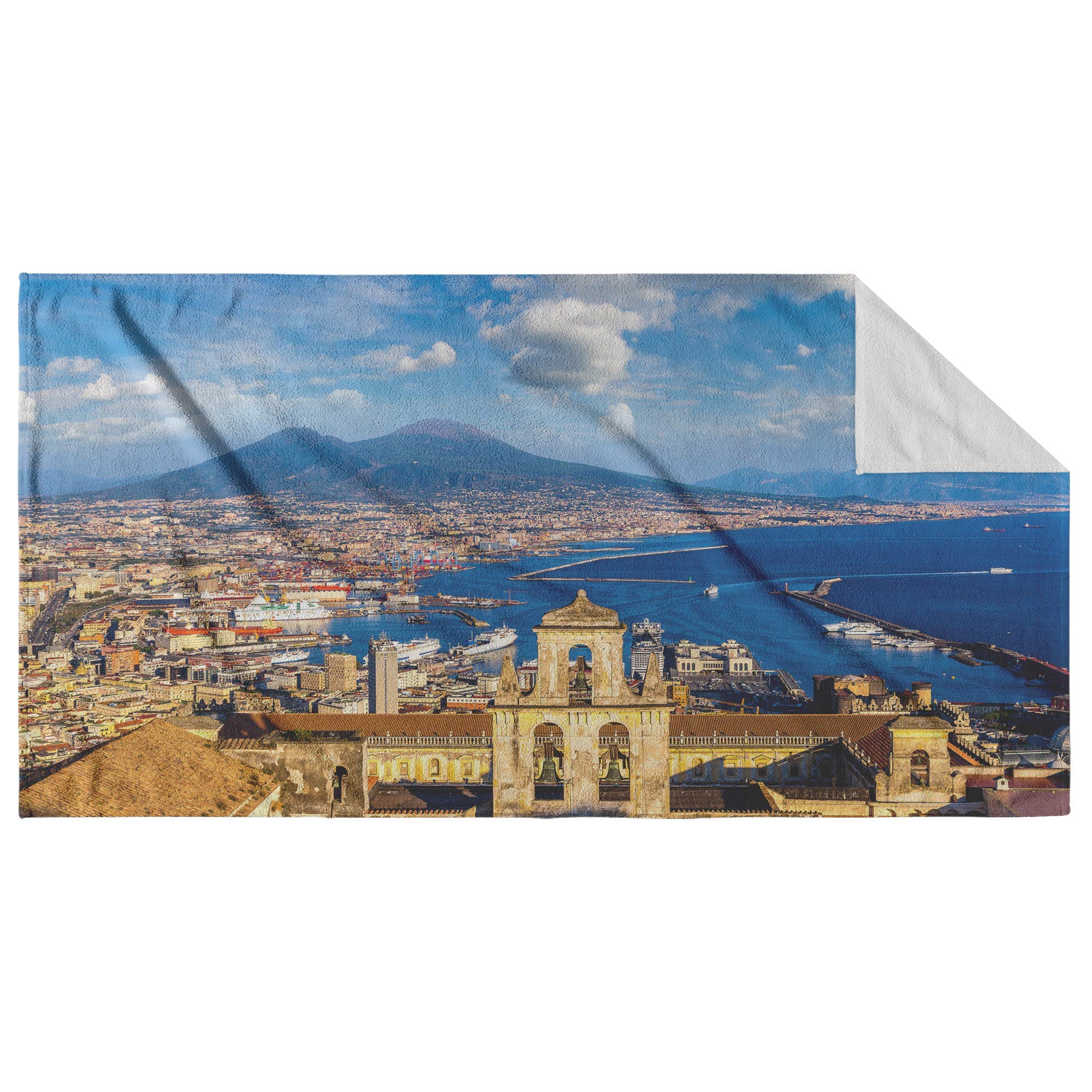 Premium Large Microfiber Beach Towel - Ultra Soft & Absorbent, Sand-Free Quick Dry - Unique Napoli Design for Pool, Swim, Beach, Camping & Travel - Perfect for Sunbathing, Picnics & Outdoor Adventures