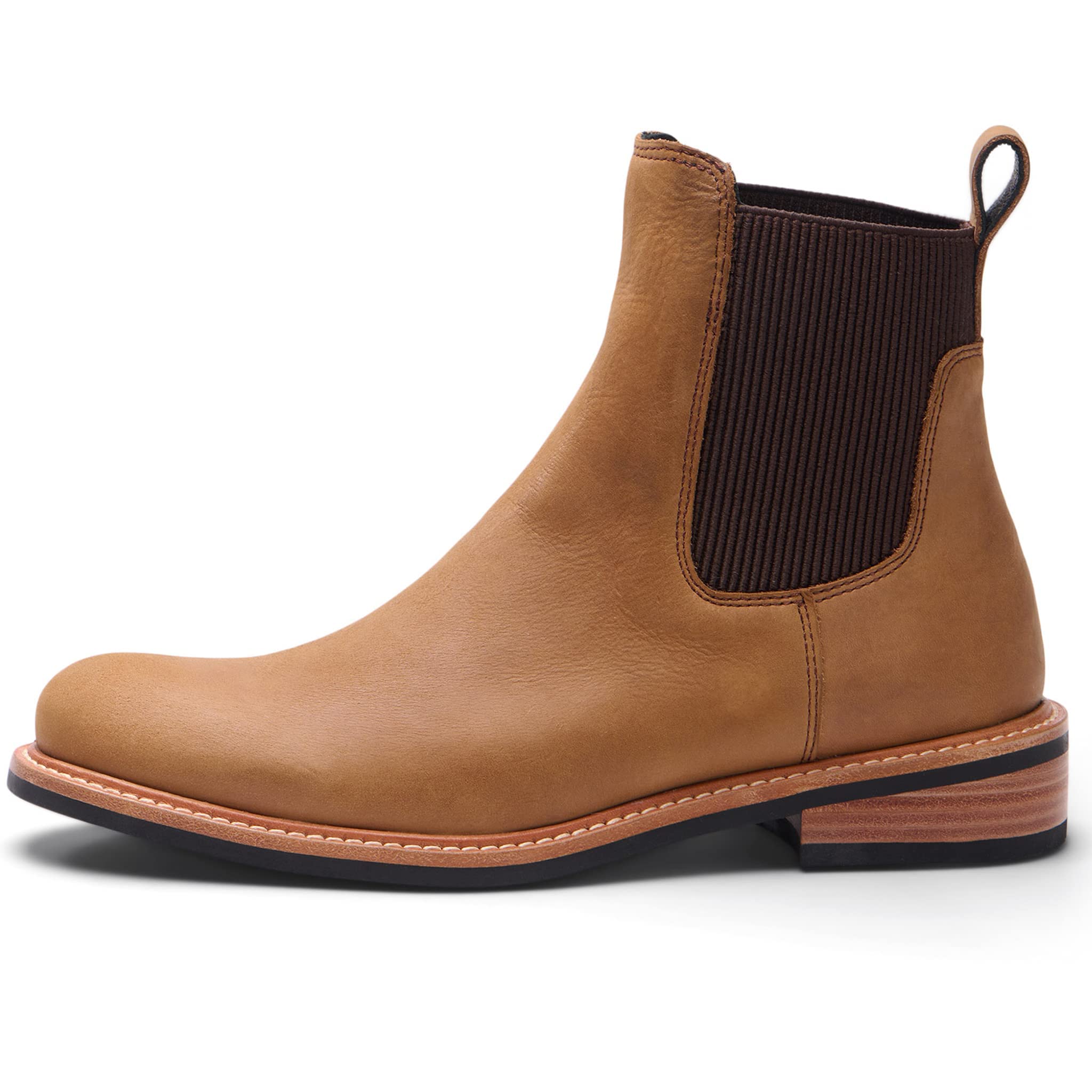 **Nisolo Carmen Chelsea Boots for Women - Slip On Leather Ankle Booties | Comfortable Winter & Fall Fashion Boots | Casual, Dress & Everyday Wear**    *(Use for: office outfits, weekend errands, autumn walks, winter layering, and stylish everyday wear)*