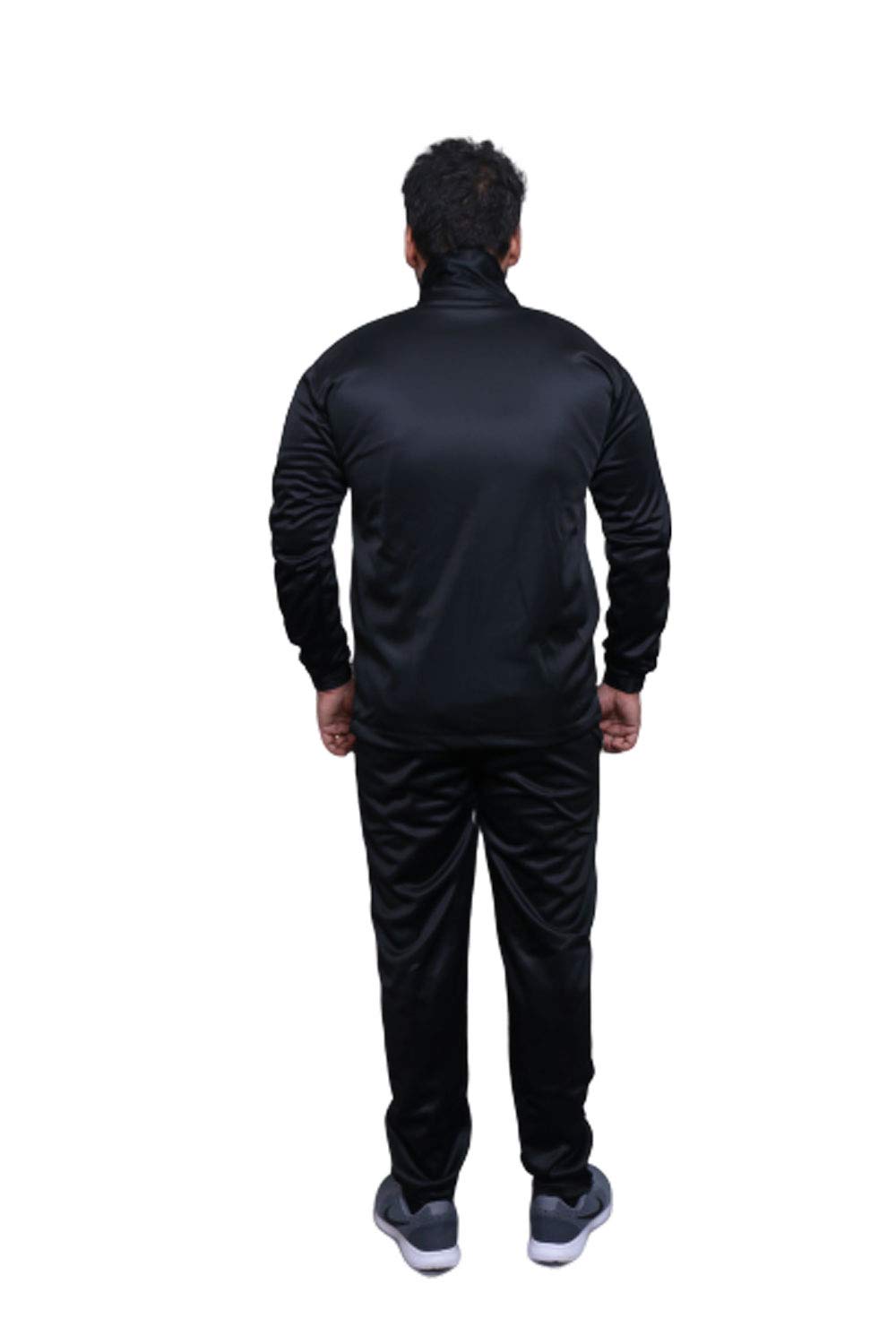 Tempest Sports Men's Running Tracksuit - Breathable Black & Sky Blue Athletic Jogging Suit for Gym, Training & Outdoor Workouts