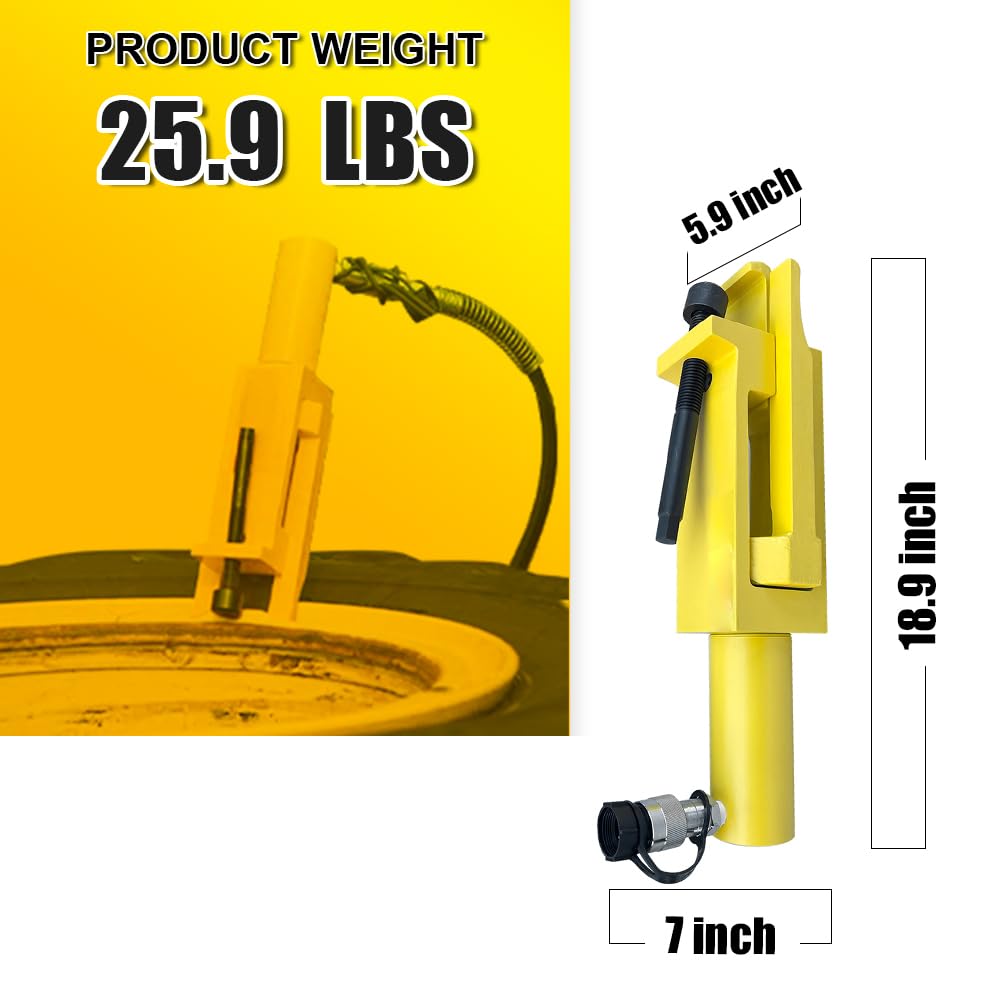 10000 PSI Hydraulic Bead Breaker for 5-Piece Wheels - Heavy Duty Tire Bead Breaker Tool with Bead Loosening Pockets | Perfect for Auto Shops, Tire Repair & Off-Road Vehicle Maintenance
