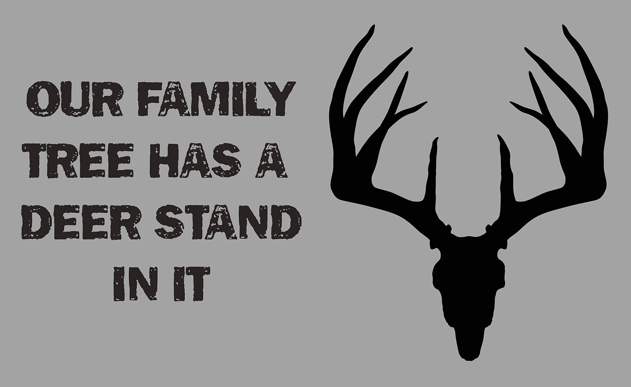 Premium Mossy Oak Front Doormat - Non-Skid Welcome Mat with Family Tree Deer Stand Design - Low Pile Indoor/Outdoor Rug - 23