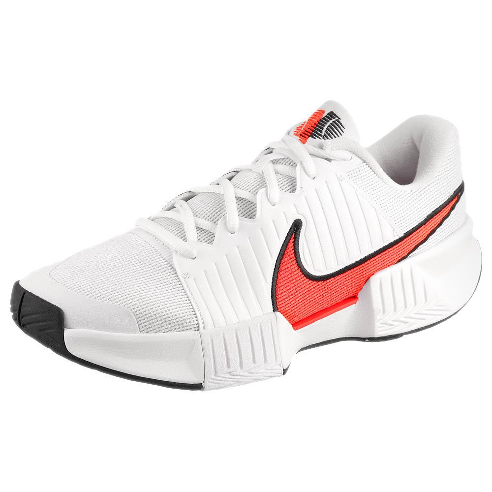 Nike Men's Air Zoom GP Challenge Pro Basketball Shoes - White/Hot Lava - High-Performance Court Sneakers for Indoor & Outdoor Play