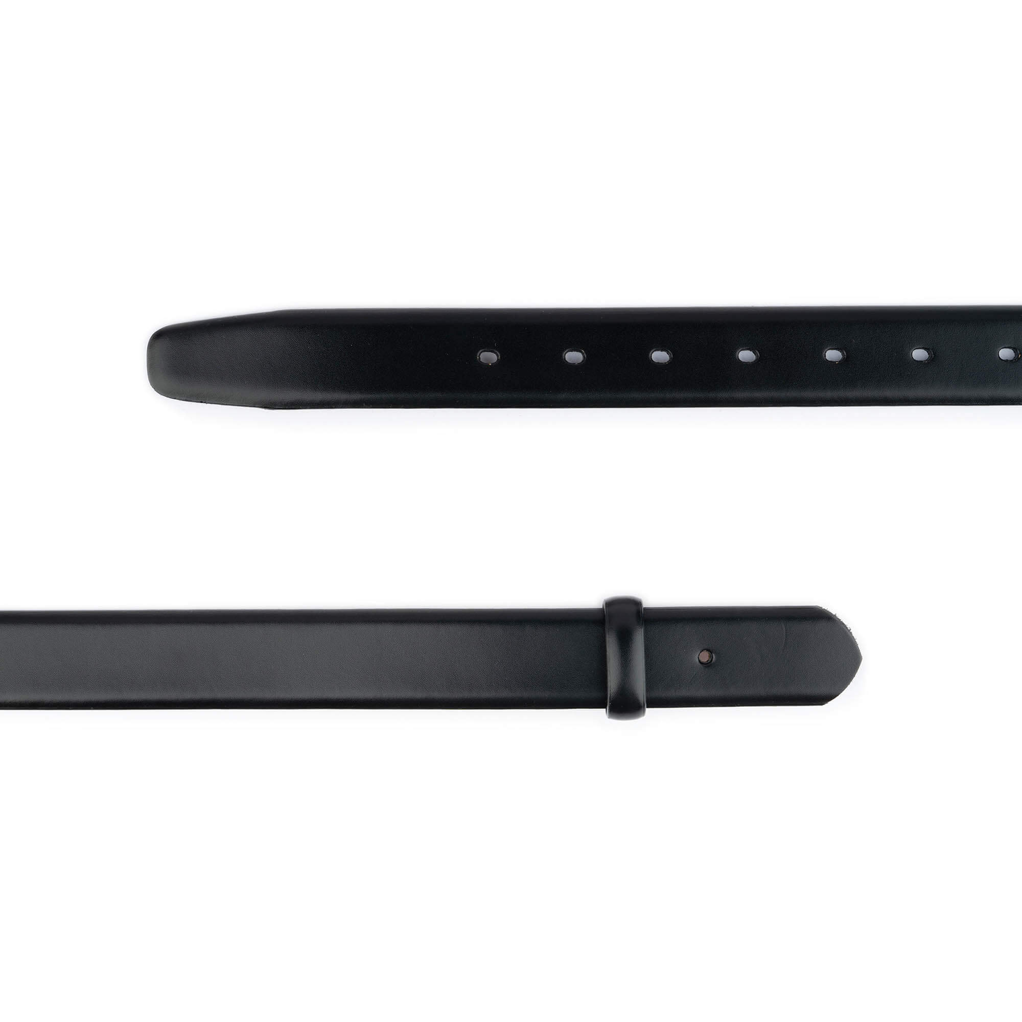 3.0 cm Black Genuine Leather Belt Strap Replacement for Versace Buckles - Adjustable Pre-Made Holes - Perfect for Dress Pants, Jeans & Formal Occasions
