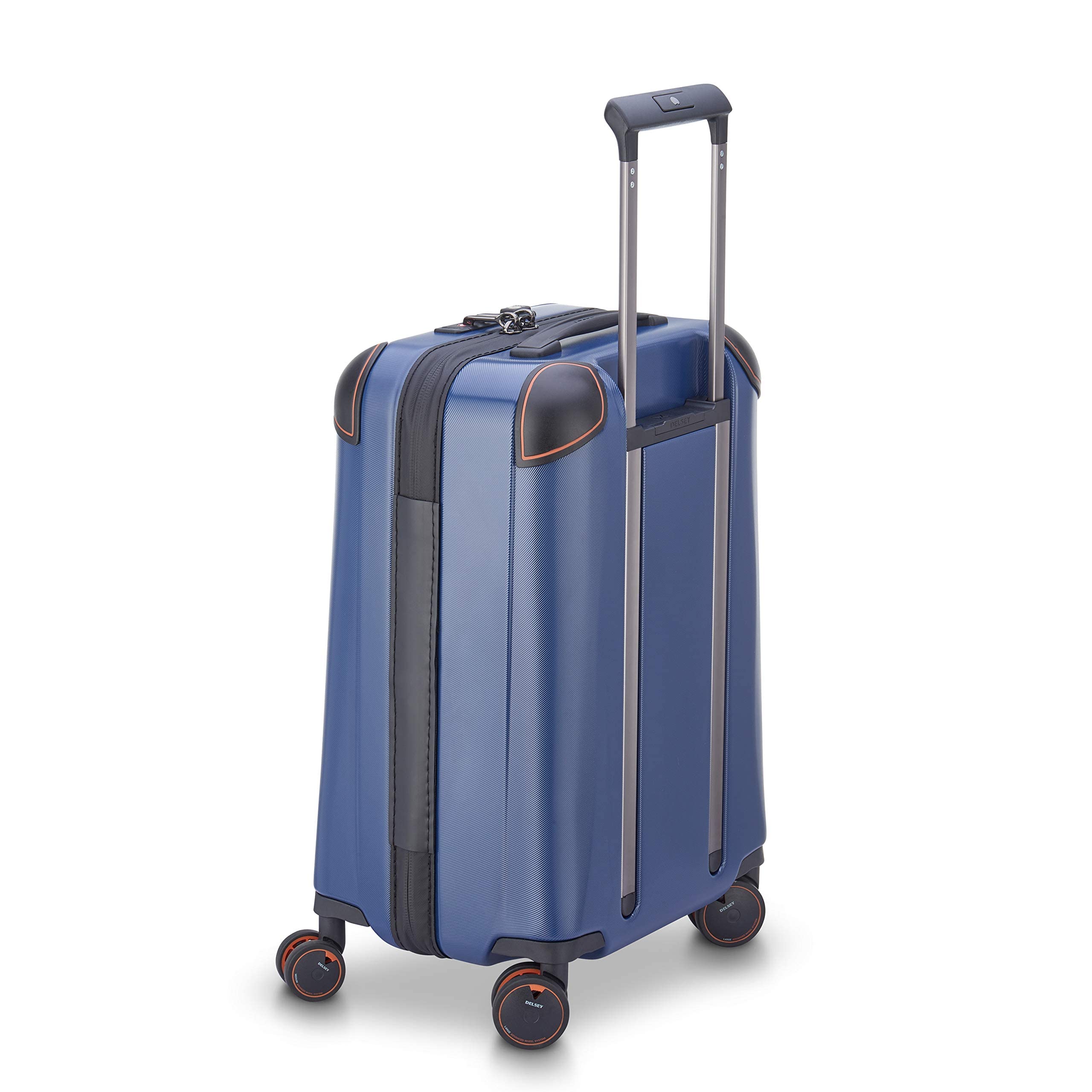 Delsey Paris Cactus Hardside Spinner Wheel Carry-On Luggage 19 Inch - Lightweight Durable Suitcase for Air Travel, Weekend Trips & Business (Navy Blue)
