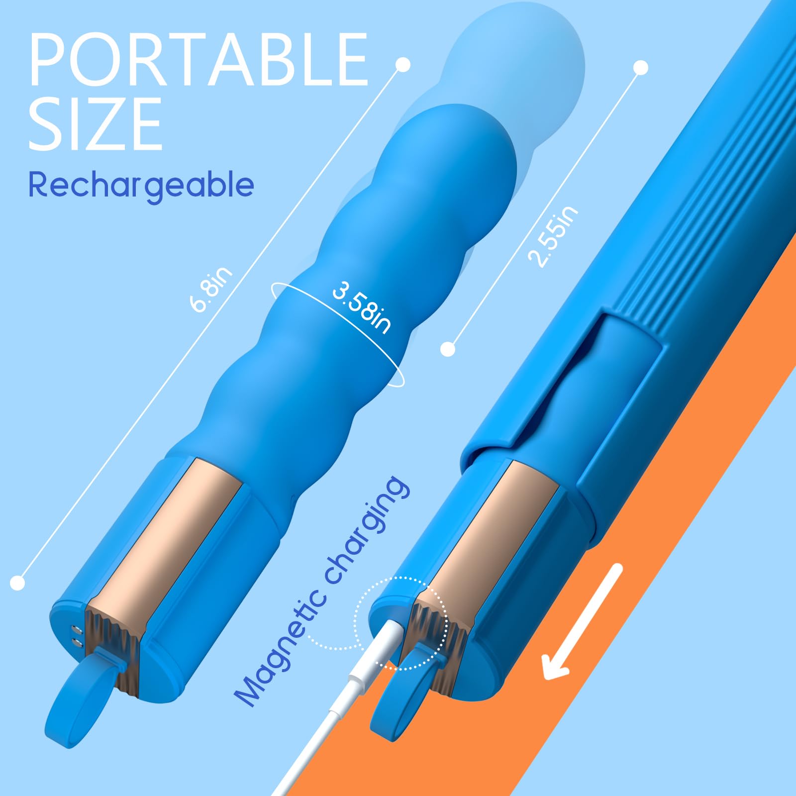 Discreet Thrusting G-Spot Vibrator - Portable Clitoral & Anal Stimulator with 10 Vibration Modes & 7 Thrusting Speeds - Silent Personal Massager for Women - Perfect for Travel, Solo Play & Couples Intimacy