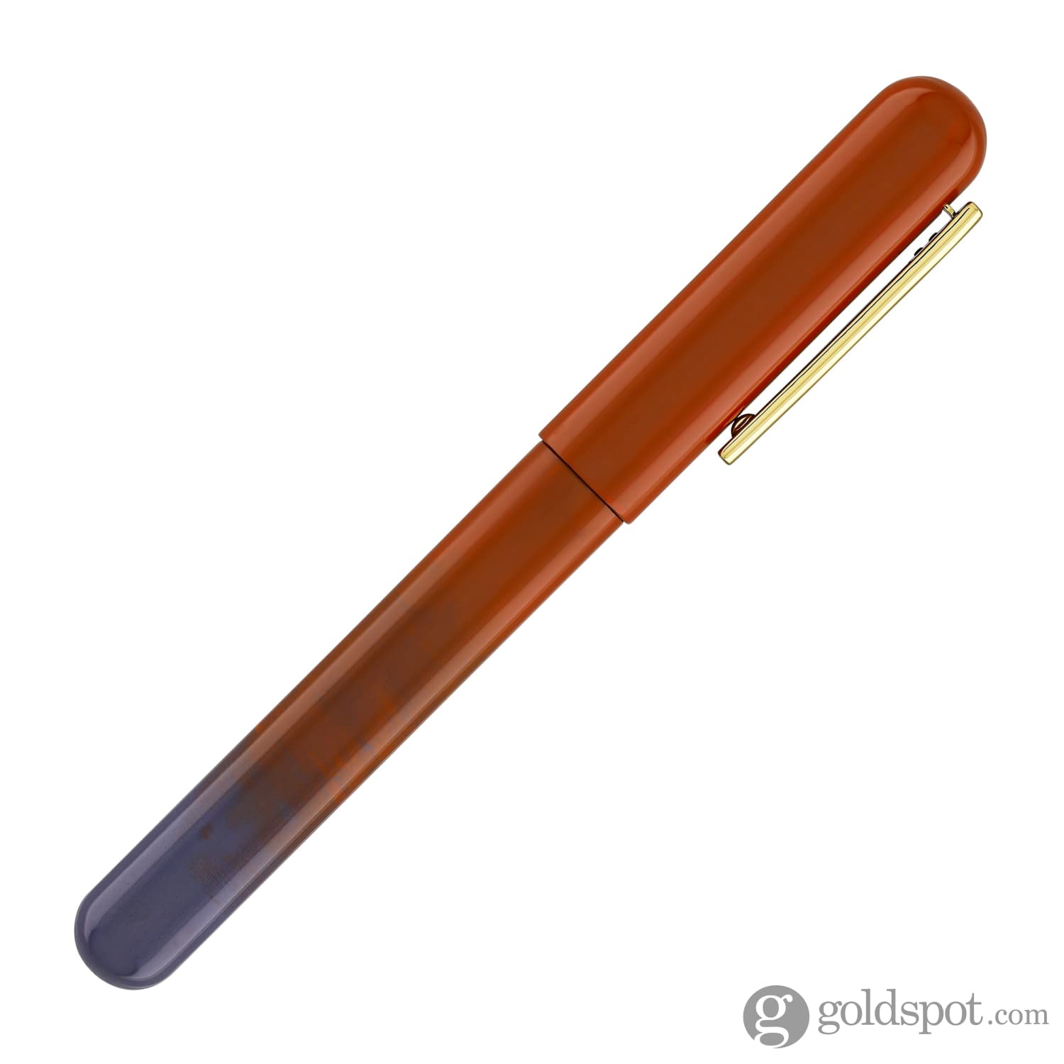 Nahvalur IKKAKU Gradient Urushi Fountain Pen in Yan Zhi Vermilion - Premium Japanese Writing Instrument for Calligraphy, Journaling & Gift Giving
