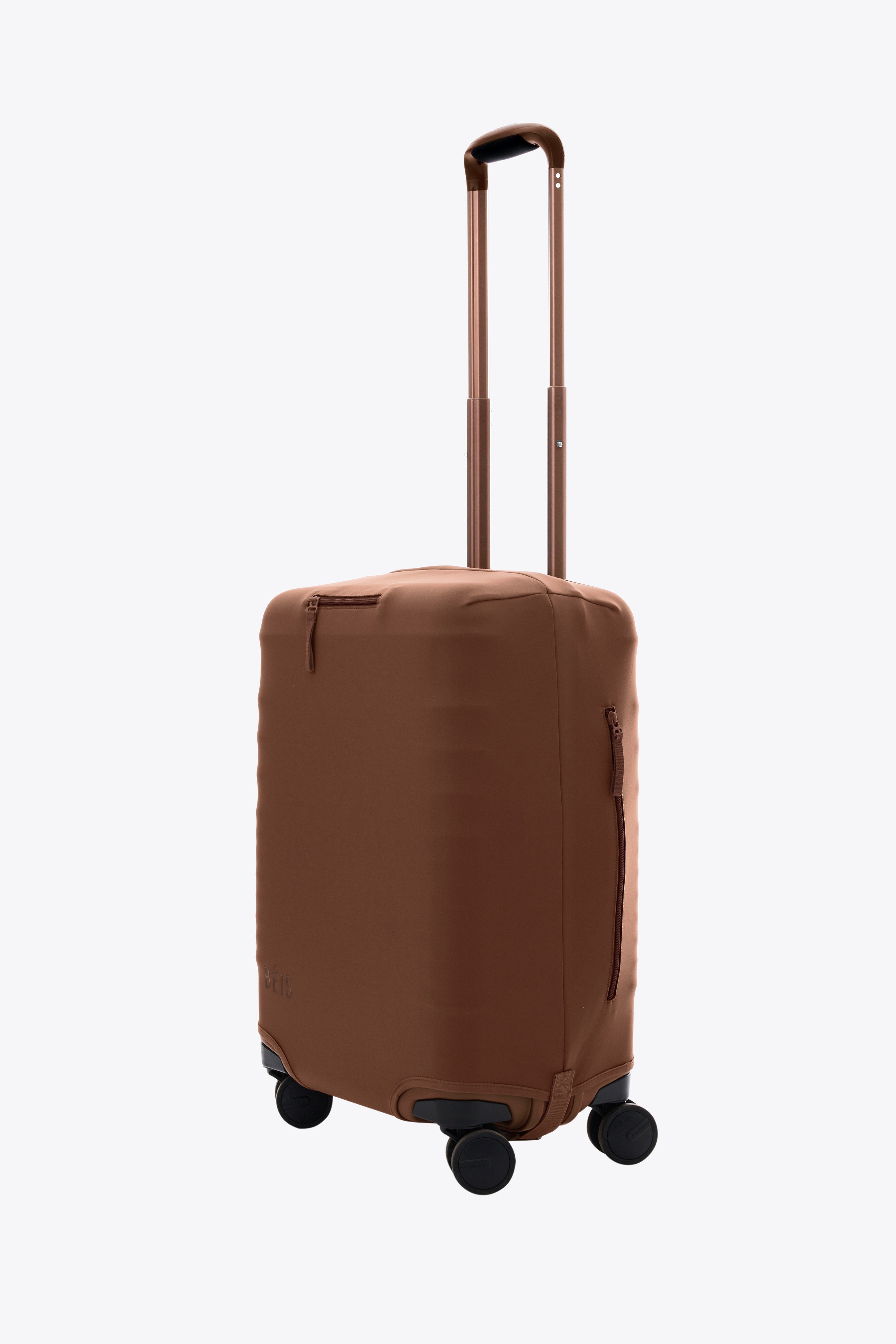Durable Maple Wood Carry On Luggage Cover - Waterproof & Scratch Resistant Suitcase Protector for Travel, Airplane, and Business Trips