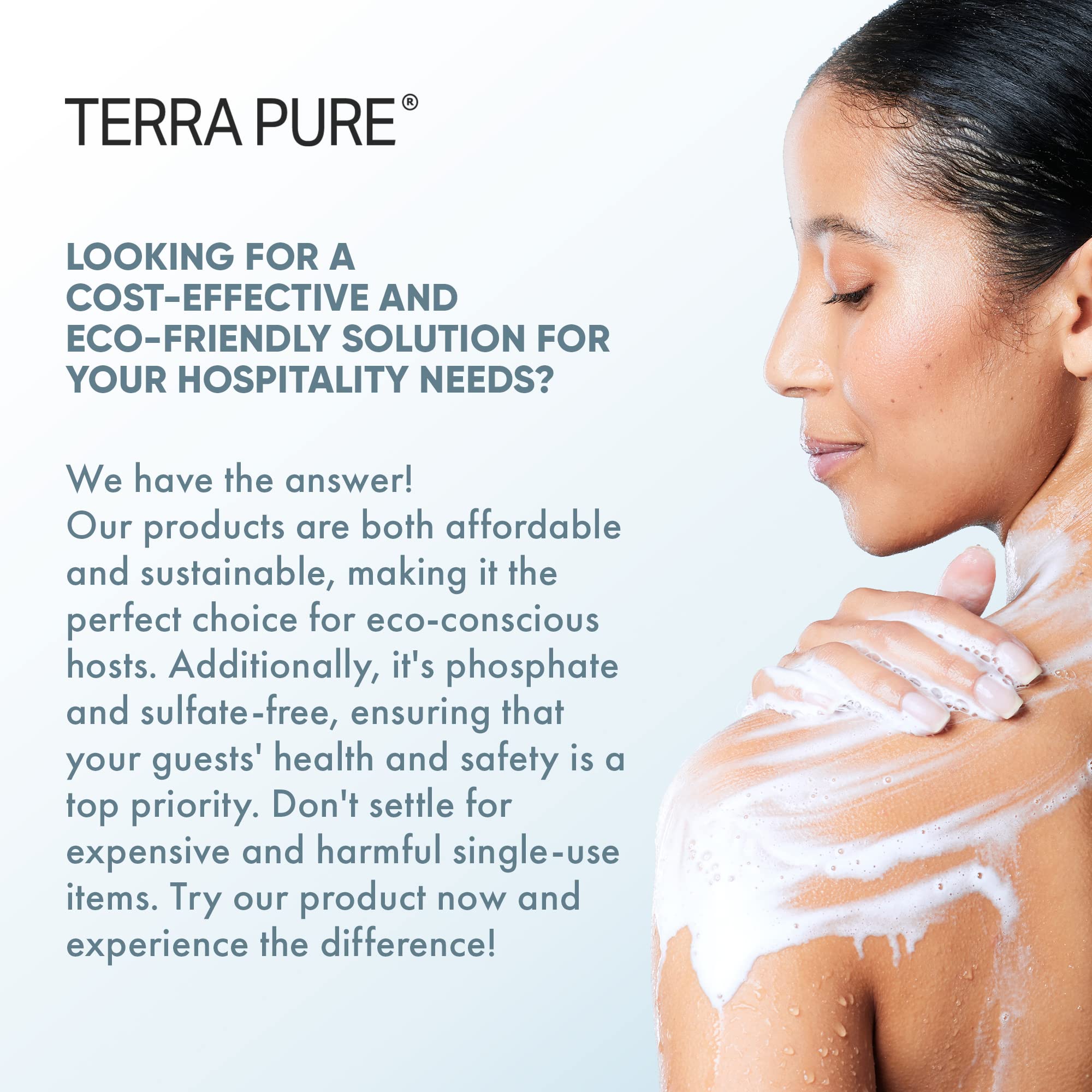 Terra Pure Clear Fragrance-Free Gallon Hand & Body Wash (4 Pack) - Gentle Cleansing for Sensitive Skin, Ideal for Home, Spa & Commercial Use