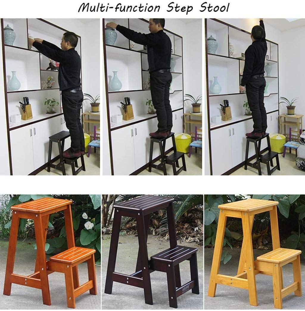 Foldable Step Stool Chair - Non-Slip Kitchen Ladder Stool with Wide Platform, Portable Step Stool for Home, Office, Bathroom - Perfect as Shoe Rack, Flower Stand, or Storage Shelf (White) - Ideal for Reaching High Shelves, Bathroom Use, and Kids' Step Stool