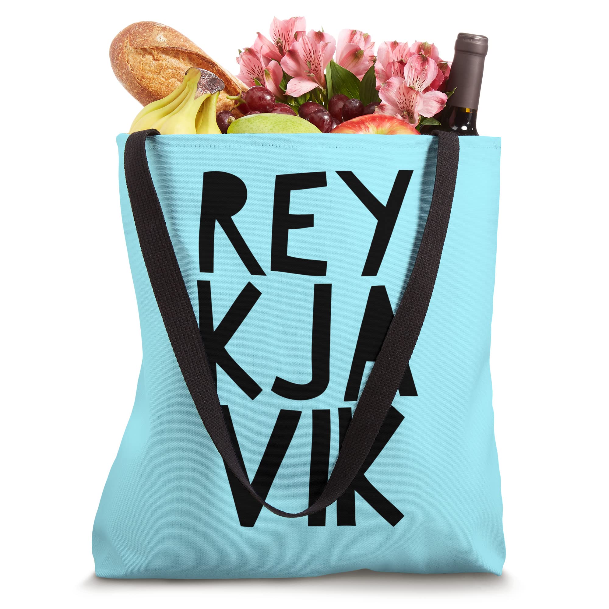 Stylish Reykjavik Iceland Tote Bag - Durable Canvas Shopping Bag with Nordic Design - Perfect for Travel, Beach, Grocery & Everyday Use
