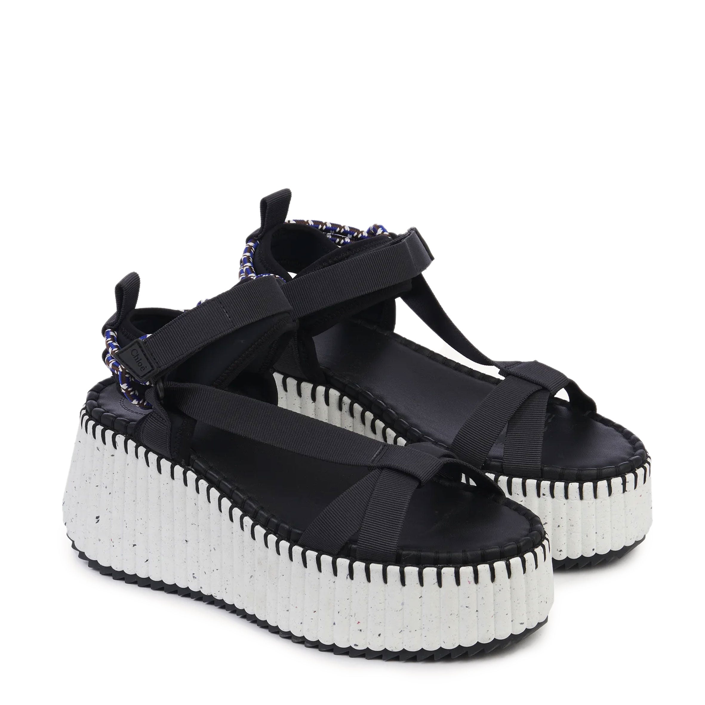 Nama Platform Sandals for Women - Comfortable Black Summer Beach Sandals | Casual Walking, Vacation, and Outdoor Wear