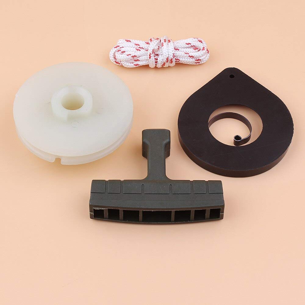 Husqvarna 51 55 55 Rancher Chainsaw Recoil Starter Spring Pulley Grip Rope Kit - Replacement Parts for EPA Chainsaws - Perfect for DIY Repairs & Outdoor Maintenance