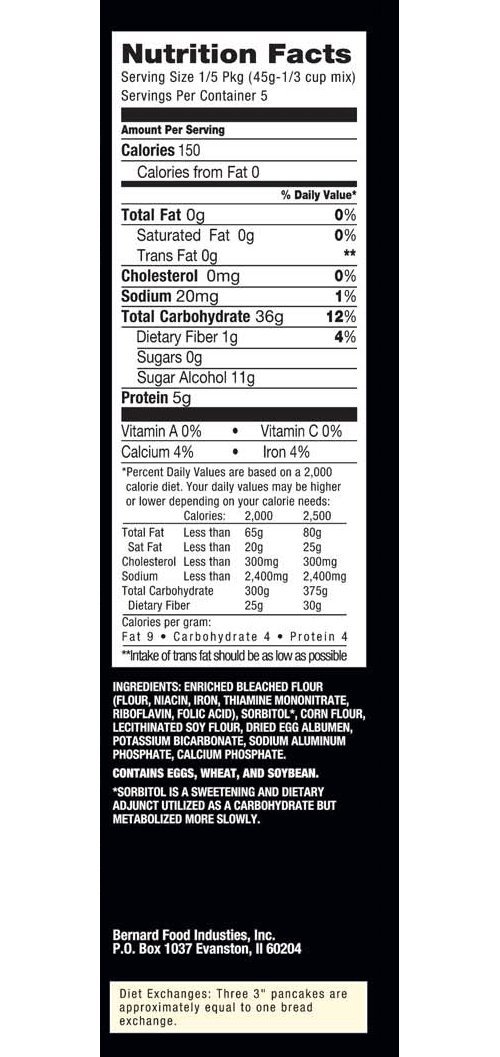 Sweet 'N Low Pancake Mix - Low Calorie, Sugar-Free Pancake Mix for a Healthy Breakfast | Perfect for Keto, Diabetic & Weight Loss Diets | Easy to Make at Home