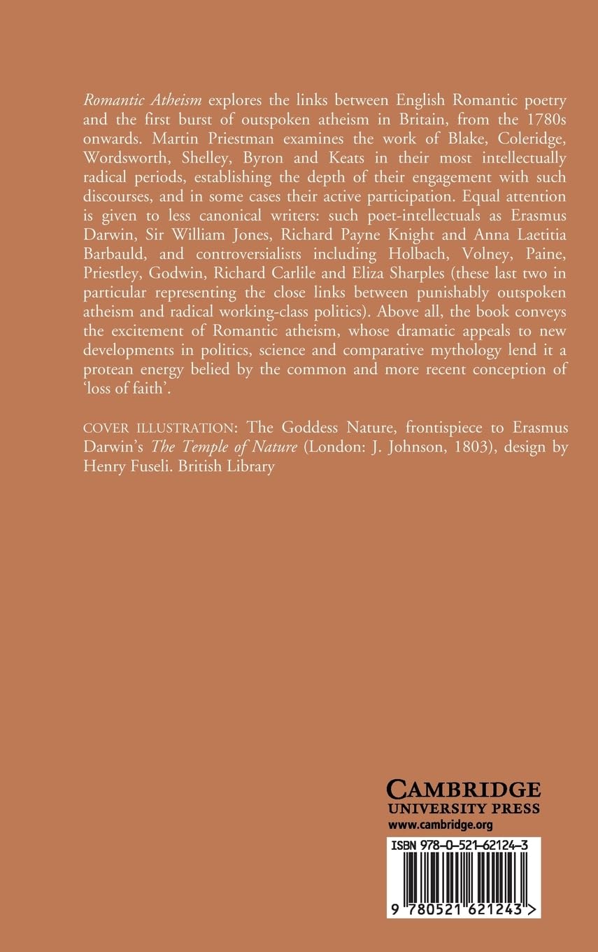 Romantic Atheism: Poetry and Freethought, 1780–1830 - Cambridge Studies in Romanticism Book 37 | Literary Criticism & Romantic Era Poetry Collection | Perfect for Scholars & History Enthusiasts