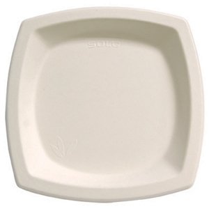 Eco-Friendly Biodegradable Sugar Cane Plates (6PSC2050) - 6.7