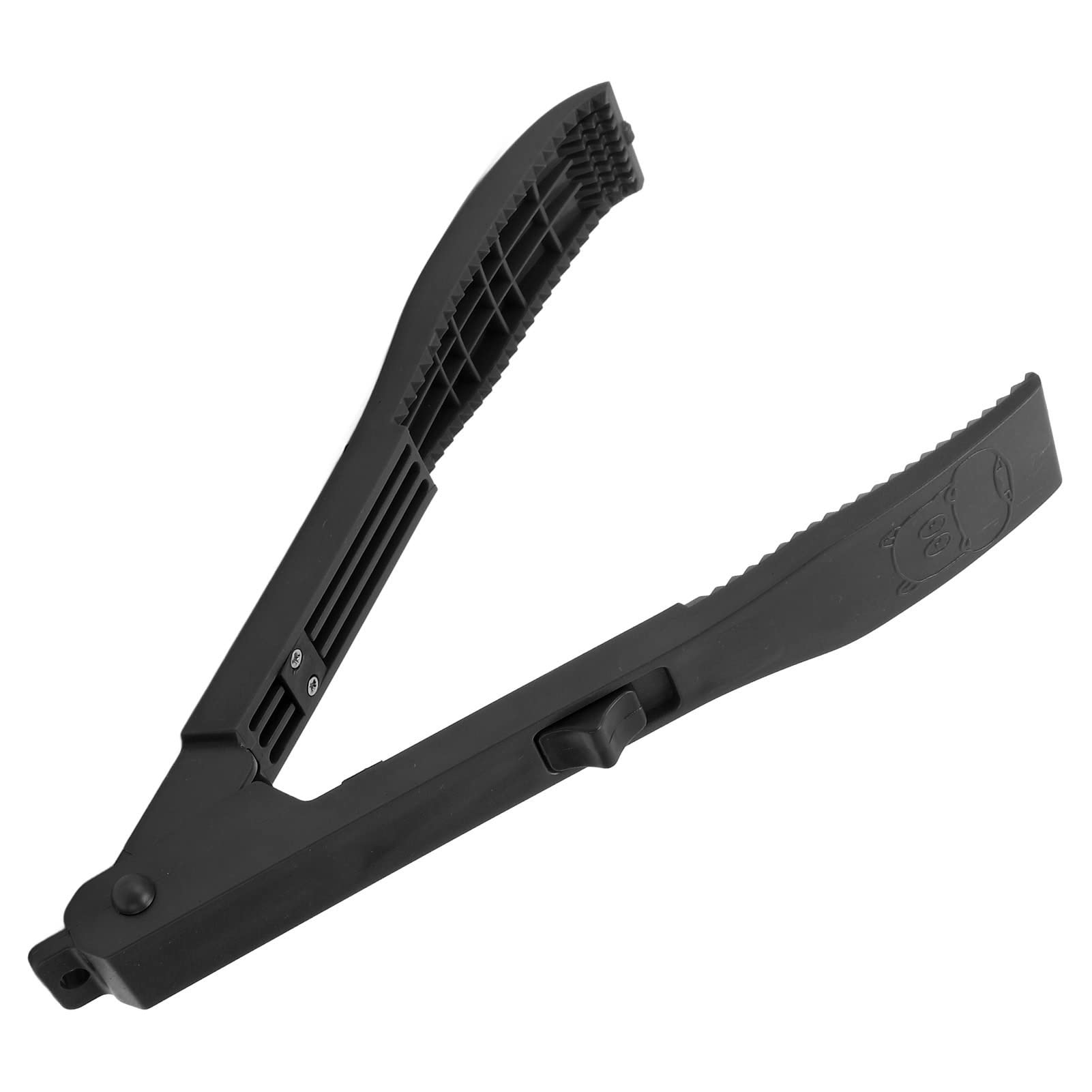 WESE Fish Pliers - Multipurpose Spring Design with Comfortable Grip, Plastic Fish Catcher Tool for Fishing (Black) | Perfect for Catch and Release, Saltwater & Freshwater Fishing