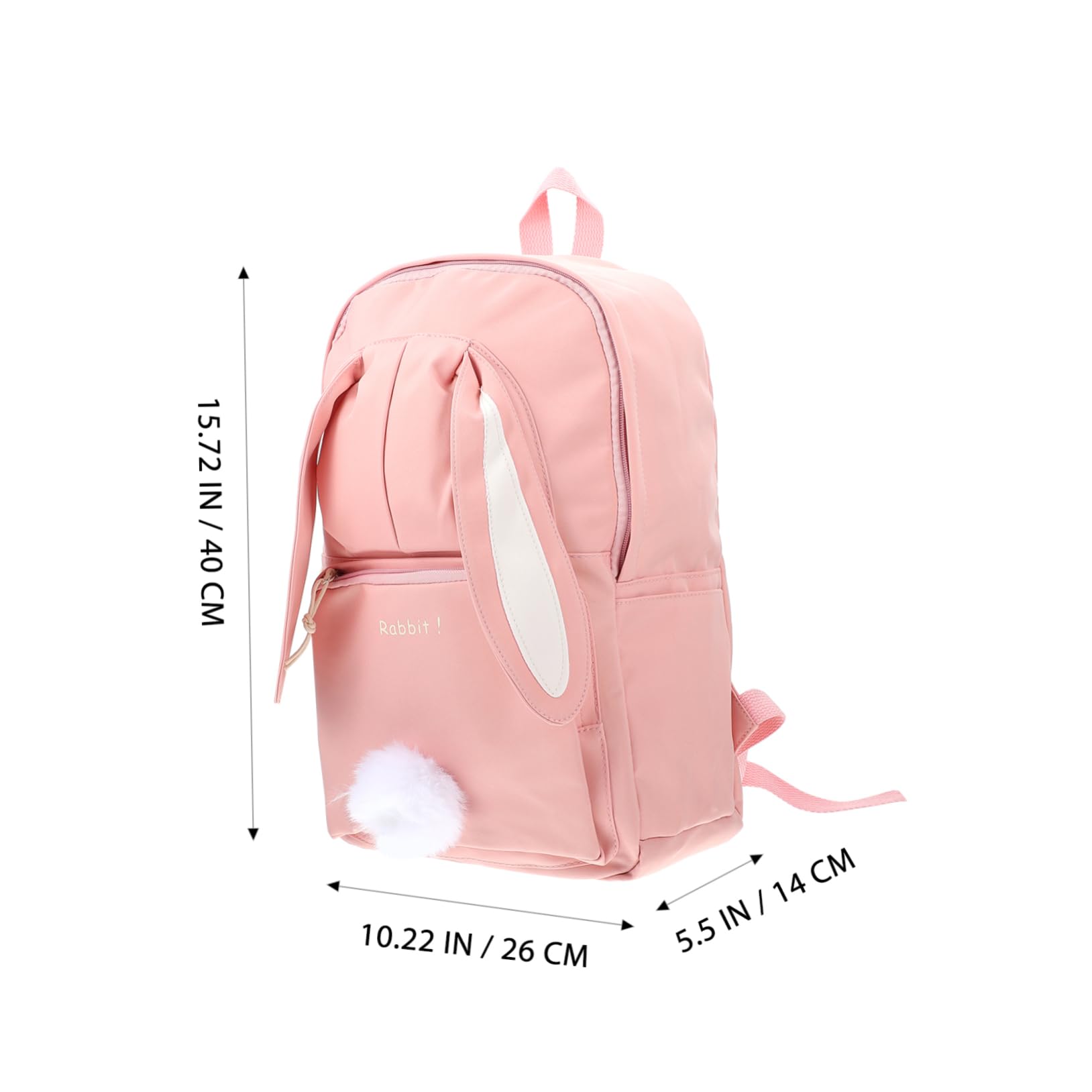 GALPADA 5-Piece Bunny Design Backpack Set - Lightweight Travel Bags for Kids, Durable Nylon School Backpack with Zipper Closure (Perfect for School, Travel, Shopping & Outdoor Adventures)