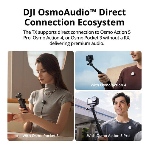 DJI Mic Mini Wireless Lavalier Microphone (1 TX + 1 RX) - Compact & Lightweight for Vlogging, Interviews, YouTube Videos & Content Creation