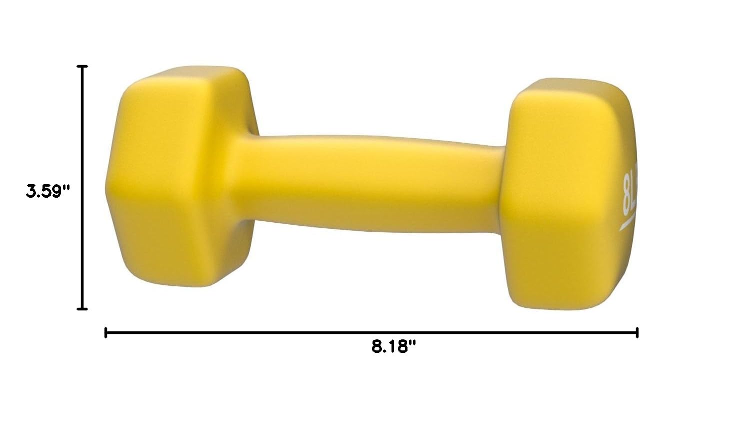 Amazon Basics Neoprene Dumbbell Hand Weights - 3lb, 5lb, 8lb Set for Home Gym, Strength Training & Fitness Workouts - Perfect for Women, Men & Beginners