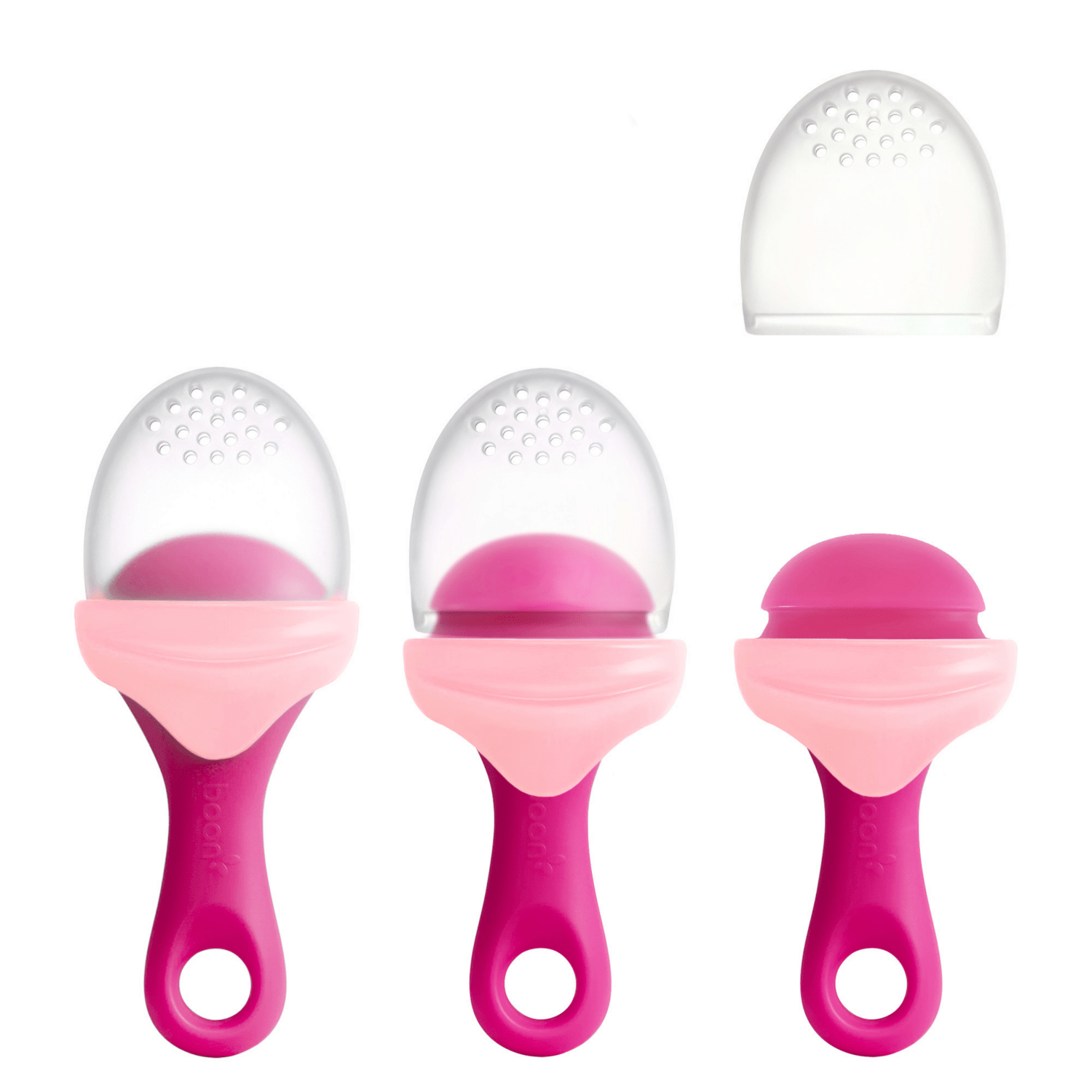 Boon Pulp Silicone Baby Food Feeder - Safe Teething & Self-Feeding Tool for Infants - Perfect for Fruits, Veggies & Purees at Home or On-the-Go