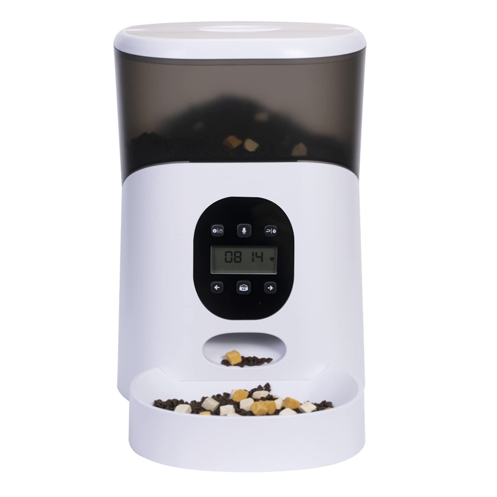 LATINDAY 5L Large Capacity Automatic Pet Feeder - Smart APP Control for Cats & Dogs, Remote Feeding, Meal Scheduling, Voice Recording - Perfect for Travel, Work, or Busy Pet Owners
