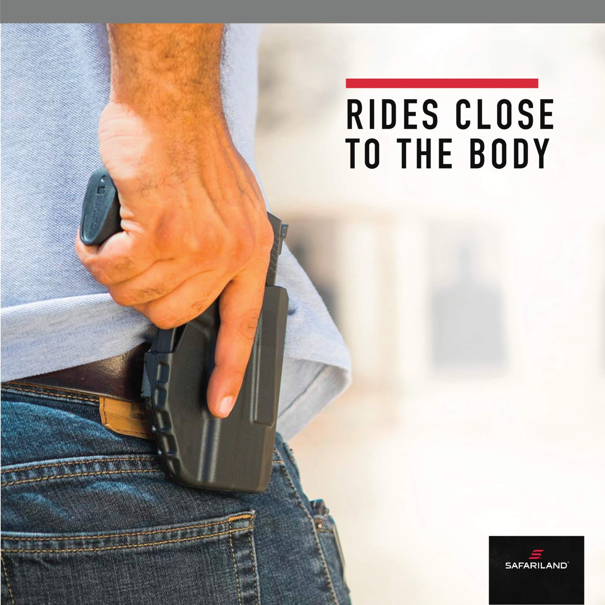 Safariland 7378 ALS Concealment Paddle & Belt Loop Combo Holster - Left Hand Draw - Perfect for CCW, Law Enforcement & Tactical Training