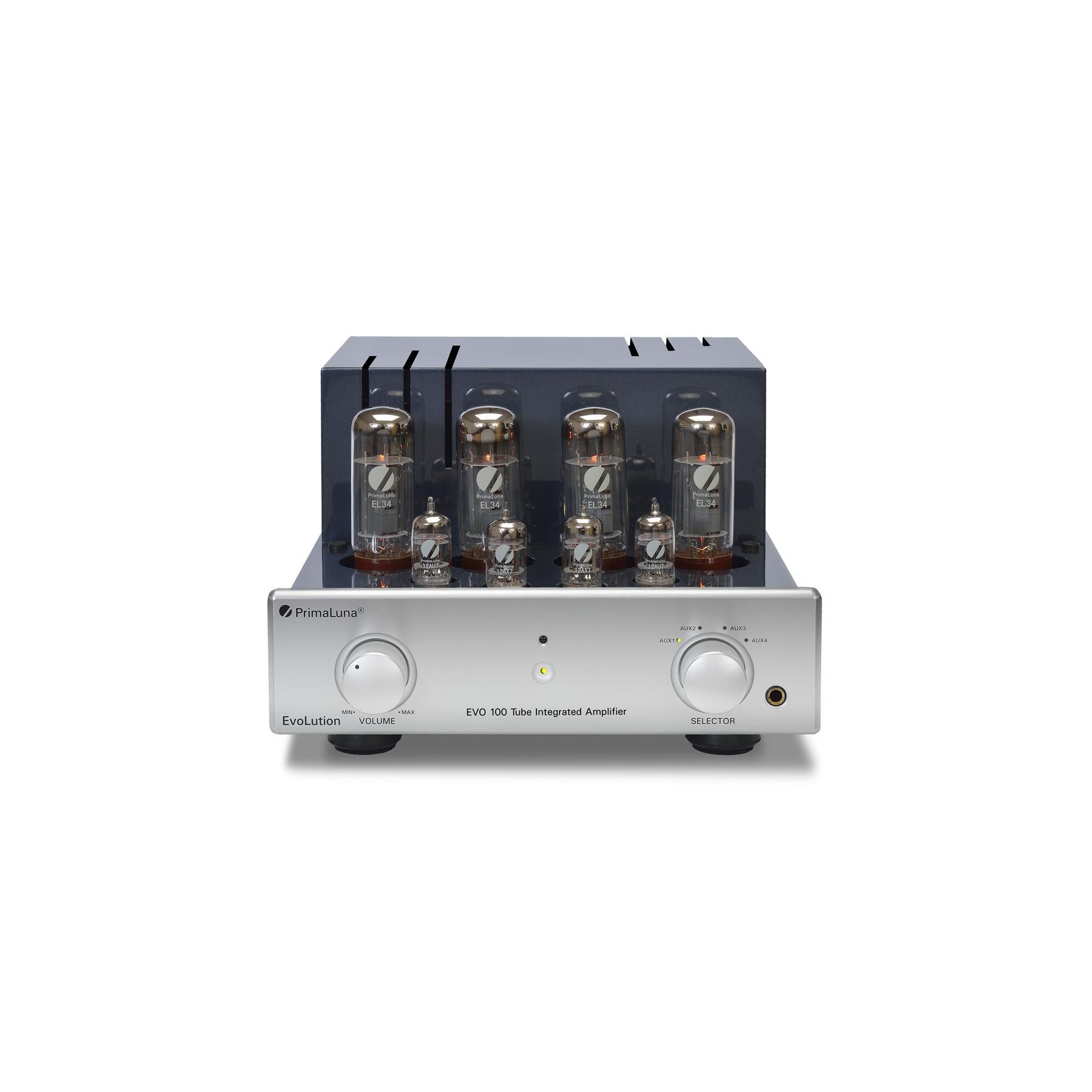 PrimaLuna EVO 100 Integrated Tube Amplifier - High-End Vacuum Tube Stereo Amp for Audiophiles | Perfect for Home Theater & Music Listening Rooms