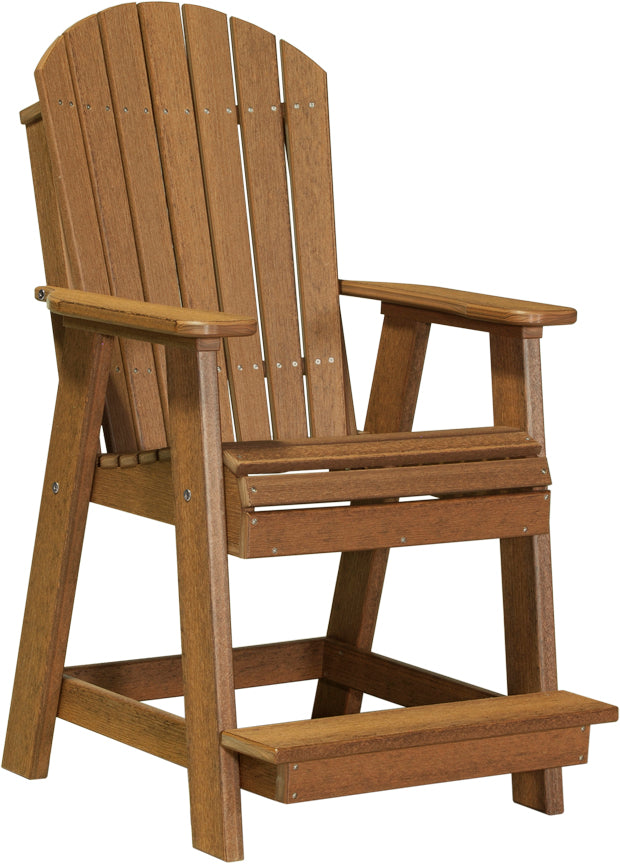 Premium Adirondack Balcony Chair - Durable Outdoor Patio Furniture for Relaxing - Perfect for Gardens, Decks, and Poolside Lounging